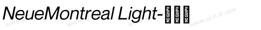 NeueMontreal Light字体转换